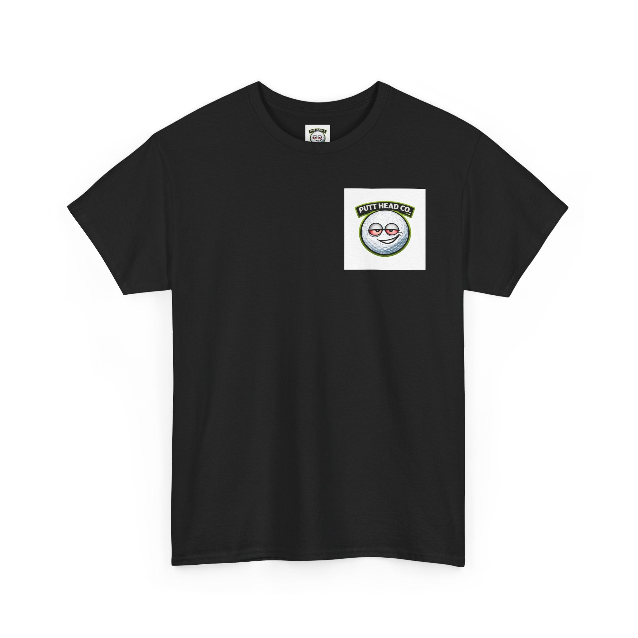 Putt Head golf ball character Tee | Funny Golf Shirt | Mini Golf Theme
