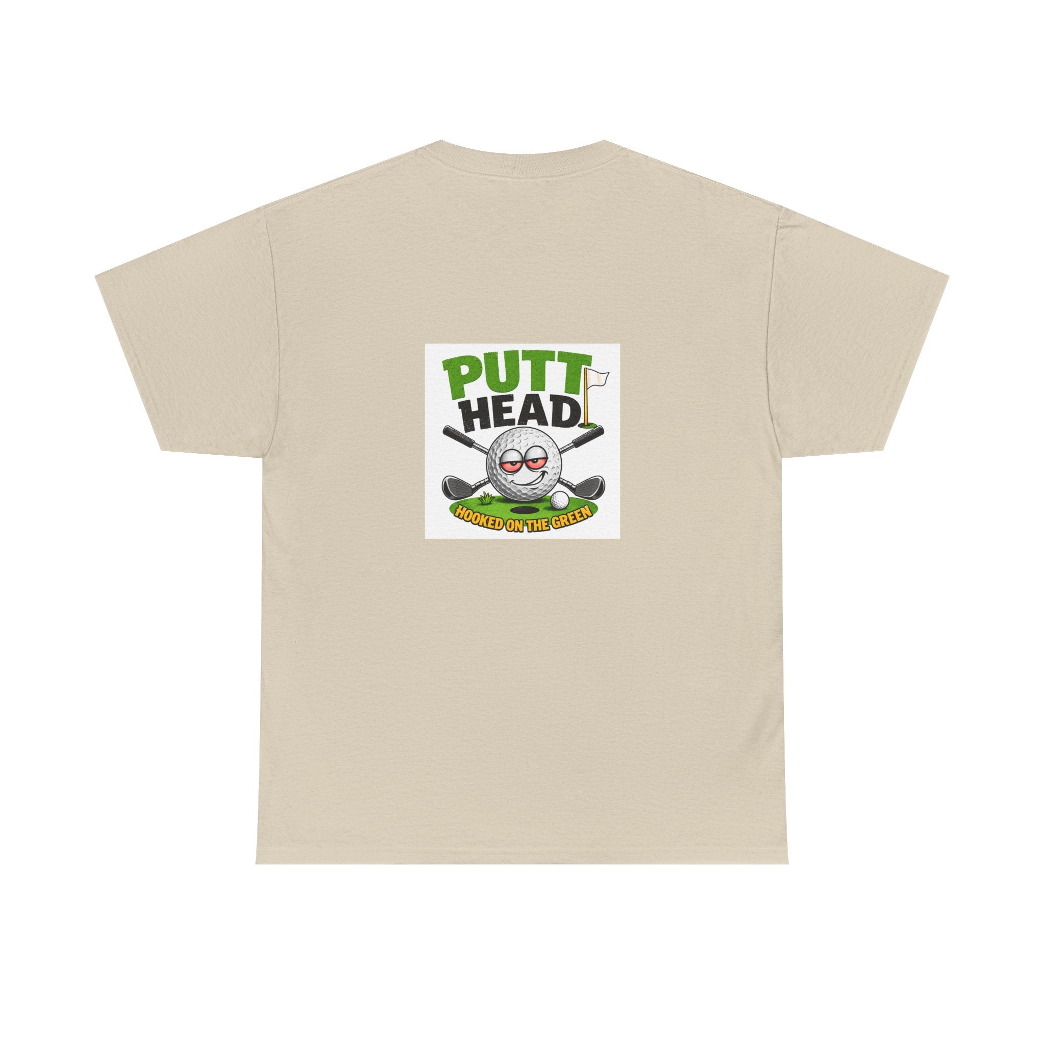 Putt Head golf ball character Tee | Funny Golf Shirt | Mini Golf Theme