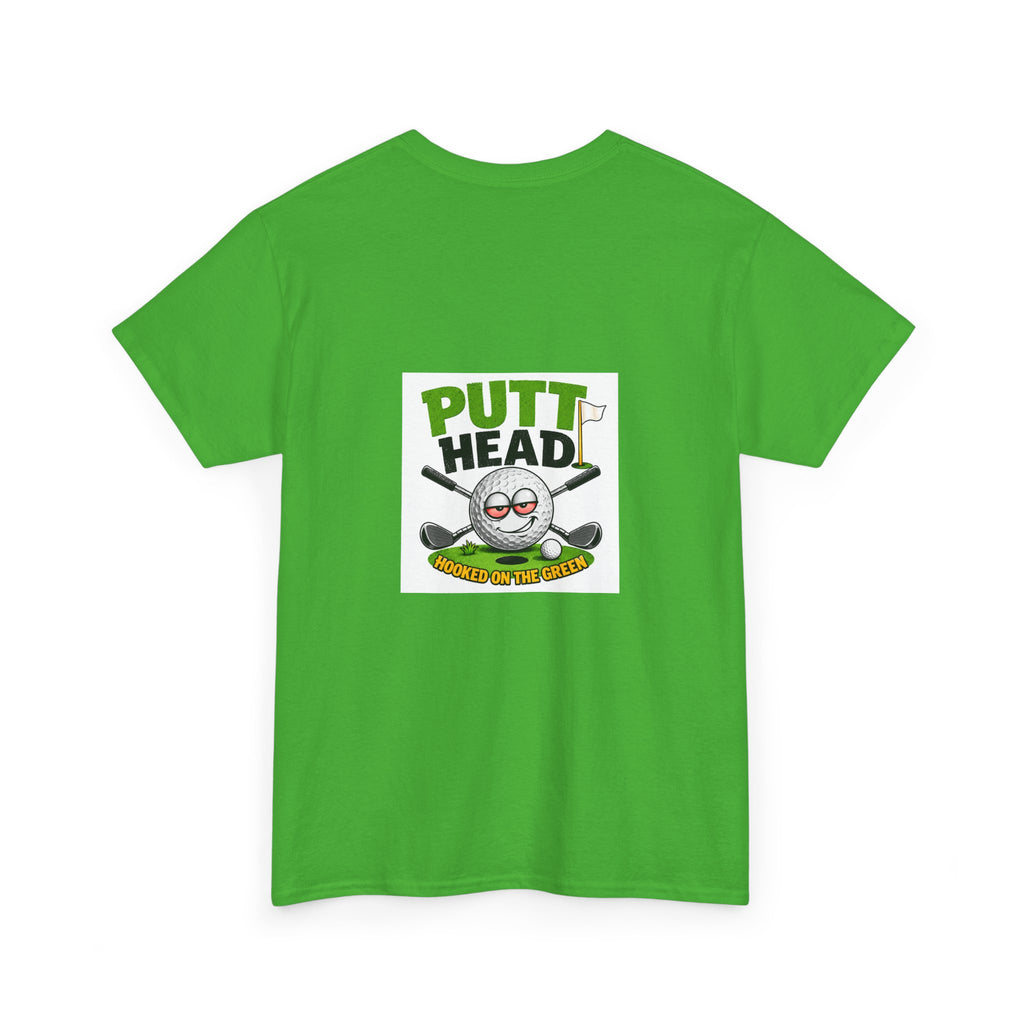 Putt Head golf ball character Tee | Funny Golf Shirt | Mini Golf Theme