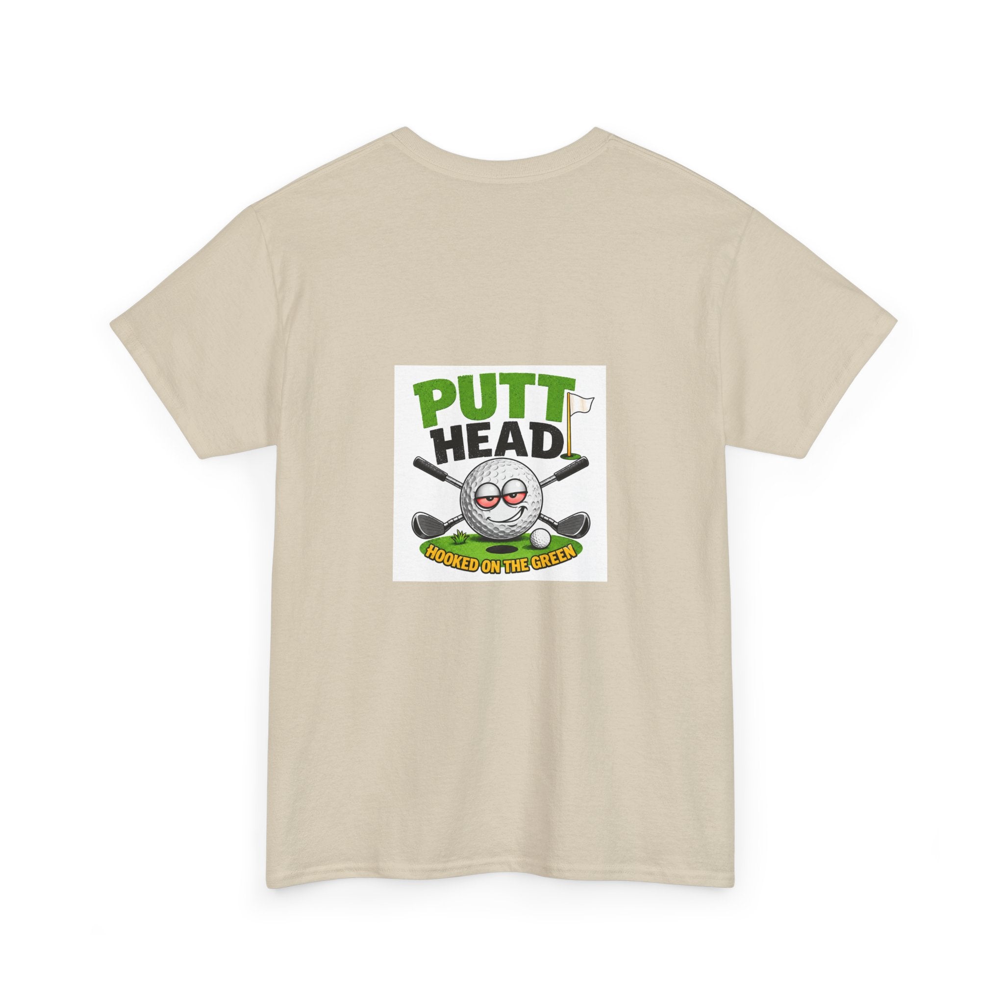 Putt Head golf ball character Tee | Funny Golf Shirt | Mini Golf Theme