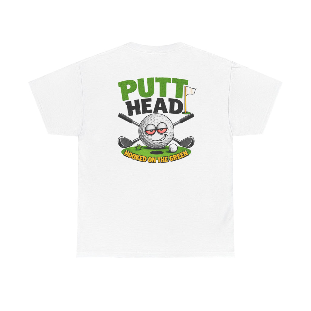 Putt Head golf ball character Tee | Funny Golf Shirt | Mini Golf Theme