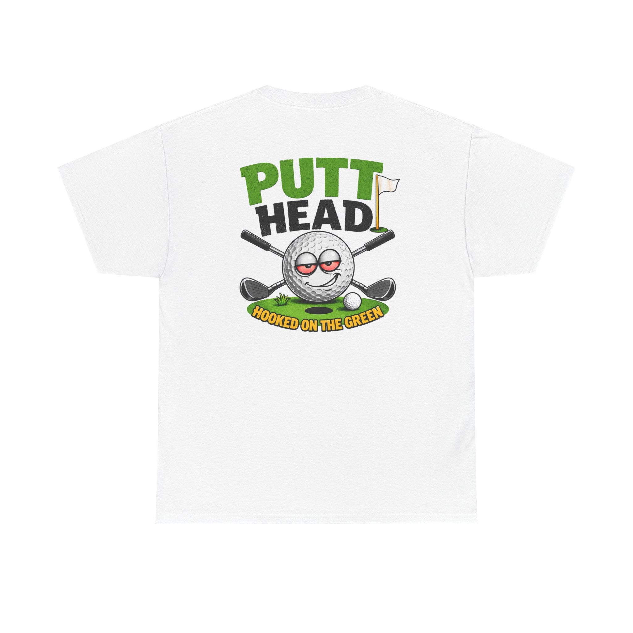 Putt Head golf ball character Tee | Funny Golf Shirt | Mini Golf Theme