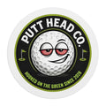 Putt Head Co. golf ball logo Mouse Pad | Hooked on the Green round desk mat