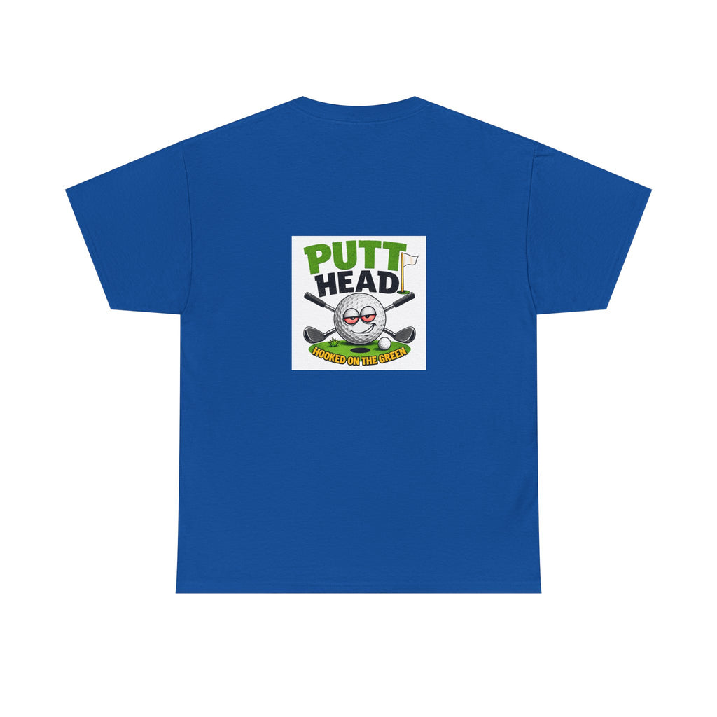 Putt Head golf ball character Tee | Funny Golf Shirt | Mini Golf Theme