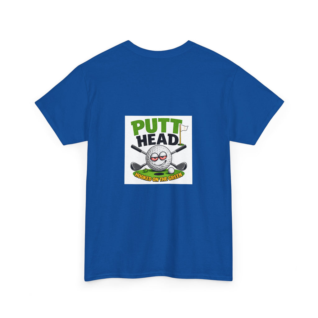 Putt Head golf ball character Tee | Funny Golf Shirt | Mini Golf Theme