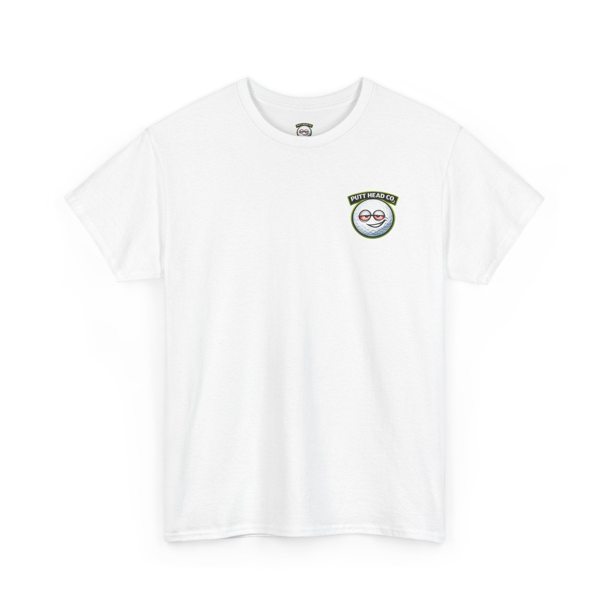 Putt Head golf ball character Tee | Funny Golf Shirt | Mini Golf Theme