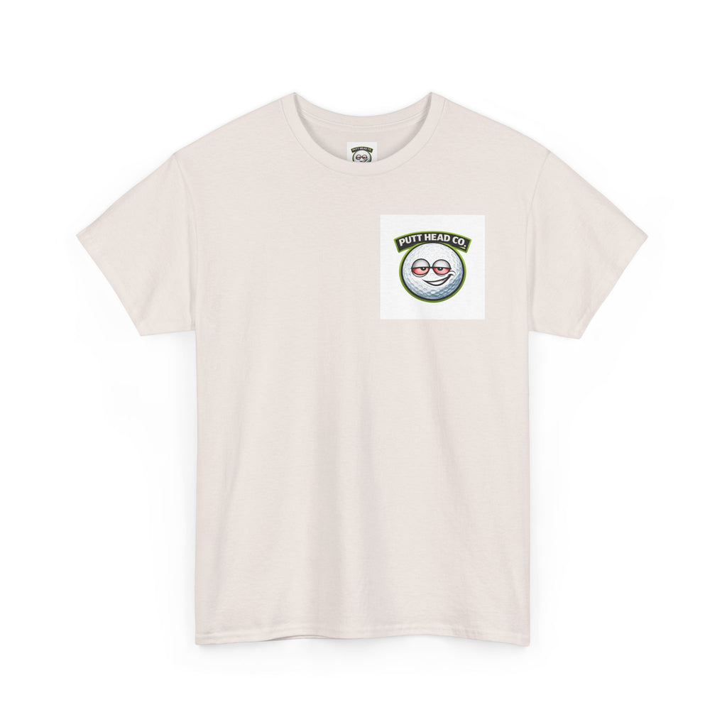 Putt Head golf ball character Tee | Funny Golf Shirt | Mini Golf Theme
