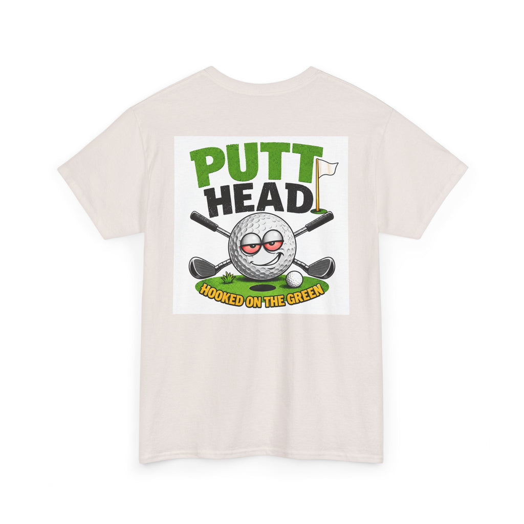Putt Head golf ball character Tee | Funny Golf Shirt | Mini Golf Theme