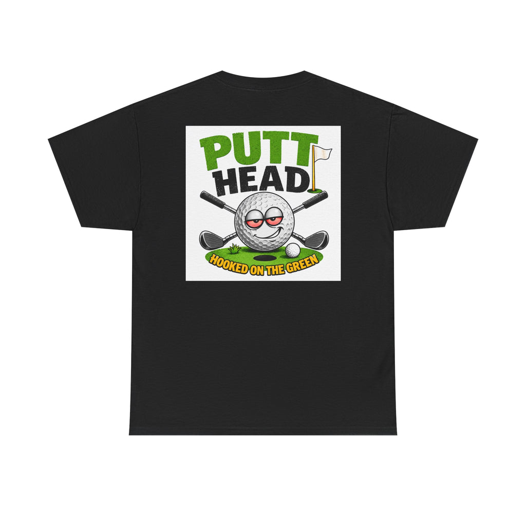 Putt Head golf ball character Tee | Funny Golf Shirt | Mini Golf Theme