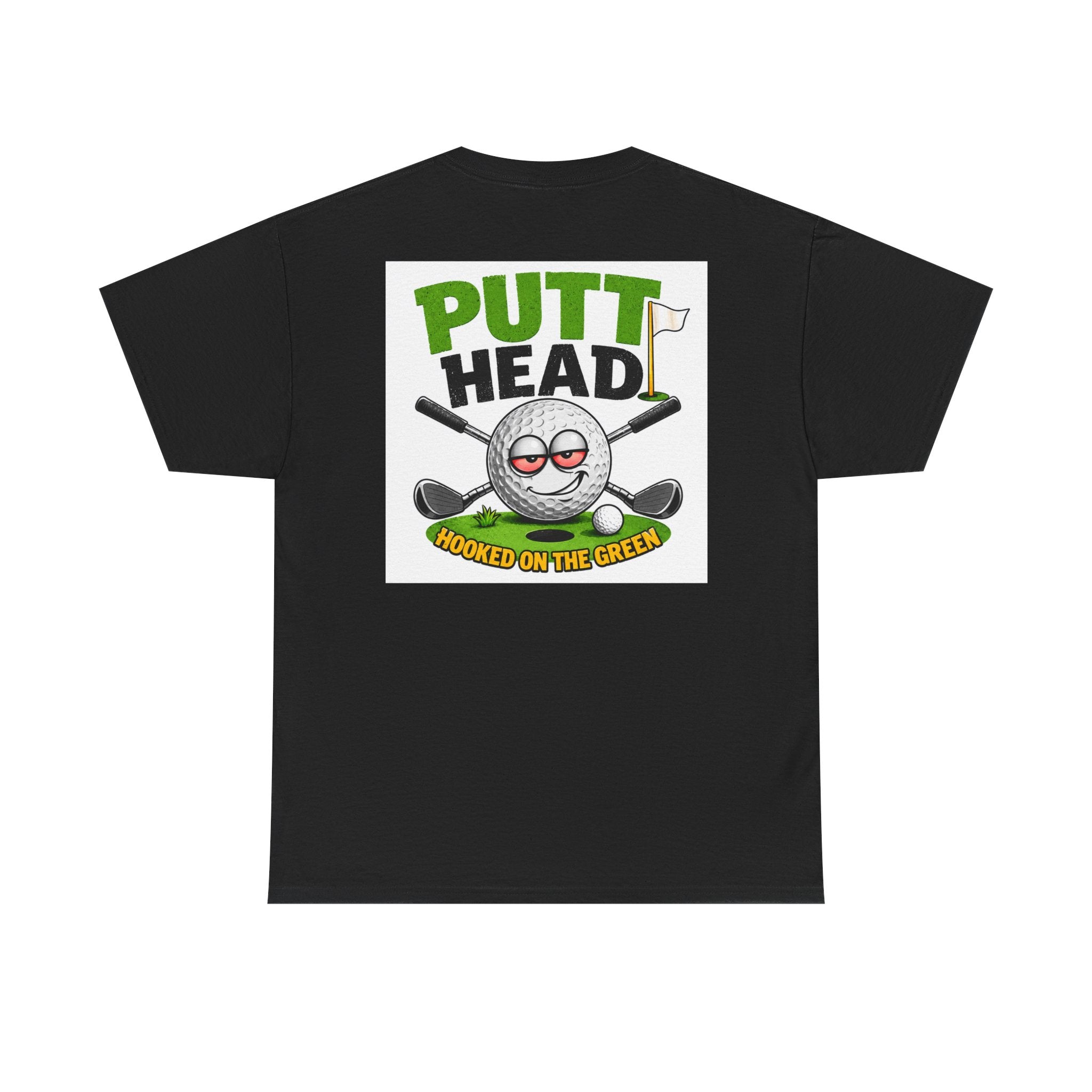 Putt Head golf ball character Tee | Funny Golf Shirt | Mini Golf Theme