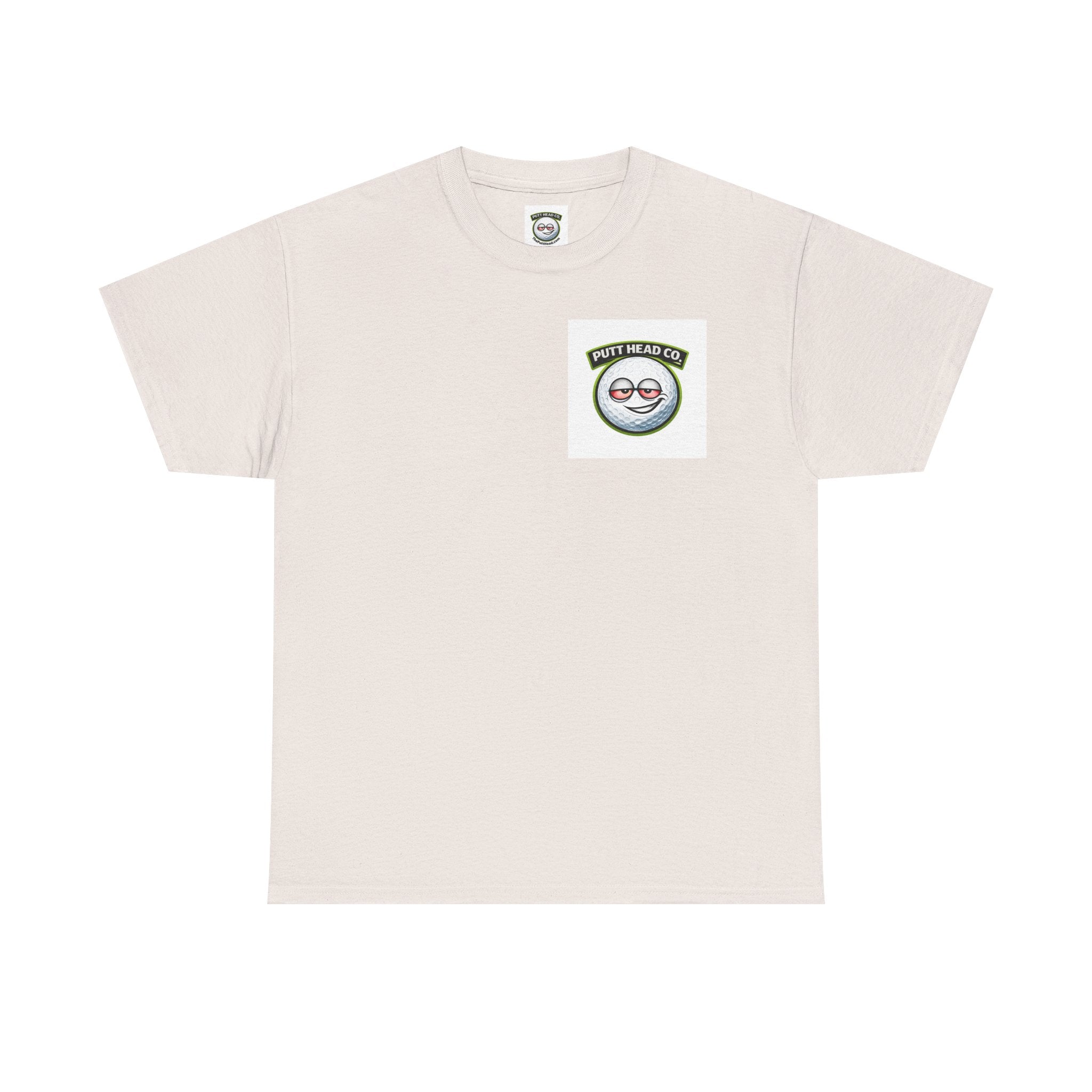 Putt Head golf ball character Tee | Funny Golf Shirt | Mini Golf Theme